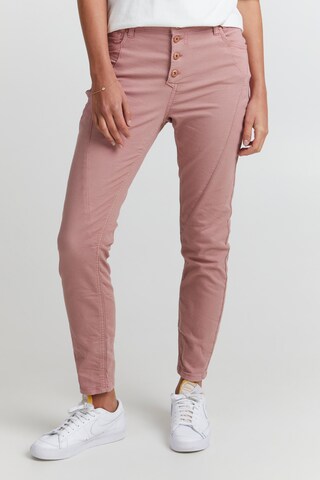 PULZ Jeans Skinny Jeans in Roze: voorkant