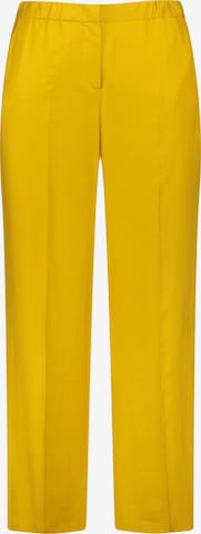 SAMOON tavaline Viikidega püksid, värv kollane: eest vaates
