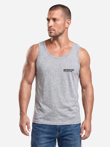 Neverless Shirt 'Tokyo Drifting' in Grey: front