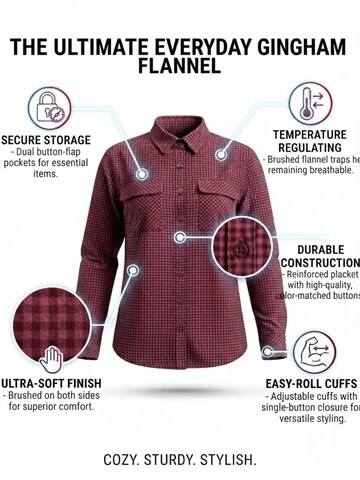 Chemisier 'Comfy regular' Radwa en rose