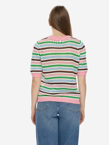 NÜMPH Strickpullover mit Halbarm 'NUNANCY PULLOVER' in Mischfarben