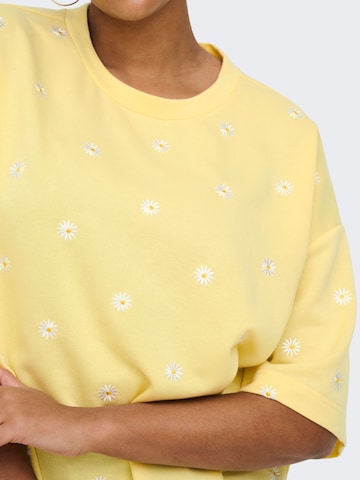 Felpa 'CARLUNA' di ONLY Carmakoma in giallo