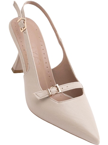 Limoya Slingpumps 'Olivia' in Beige: voorkant