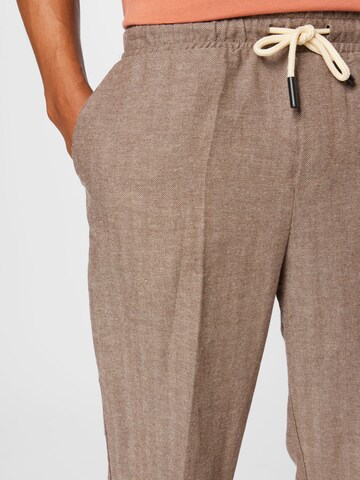 IMPERIAL Loose fit Trousers with creases in Beige