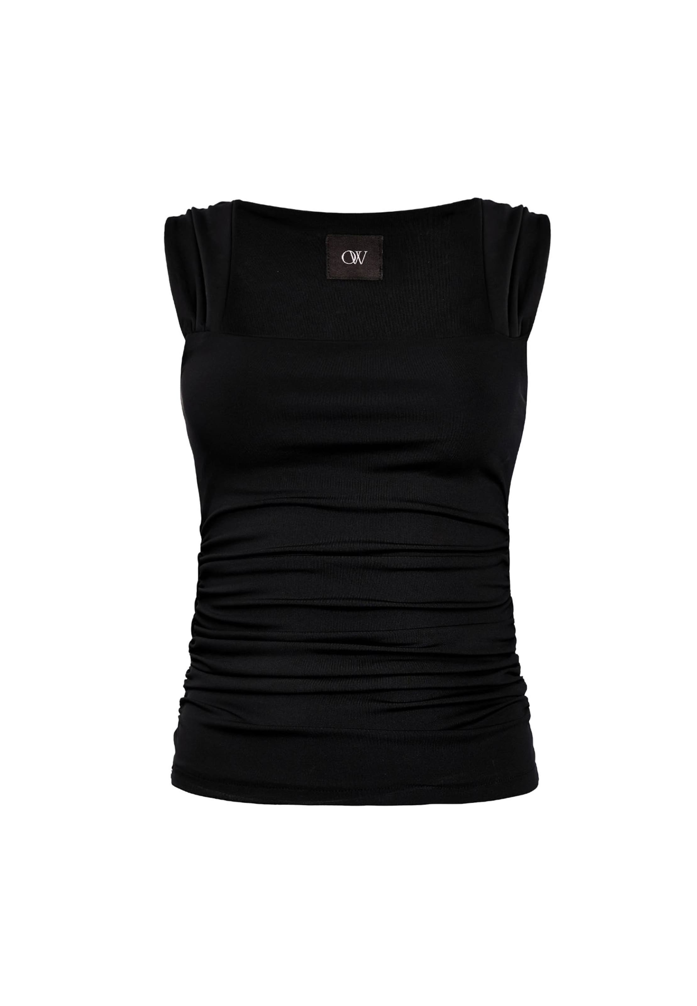 OW Collection Top 'Zoey' in Black: front