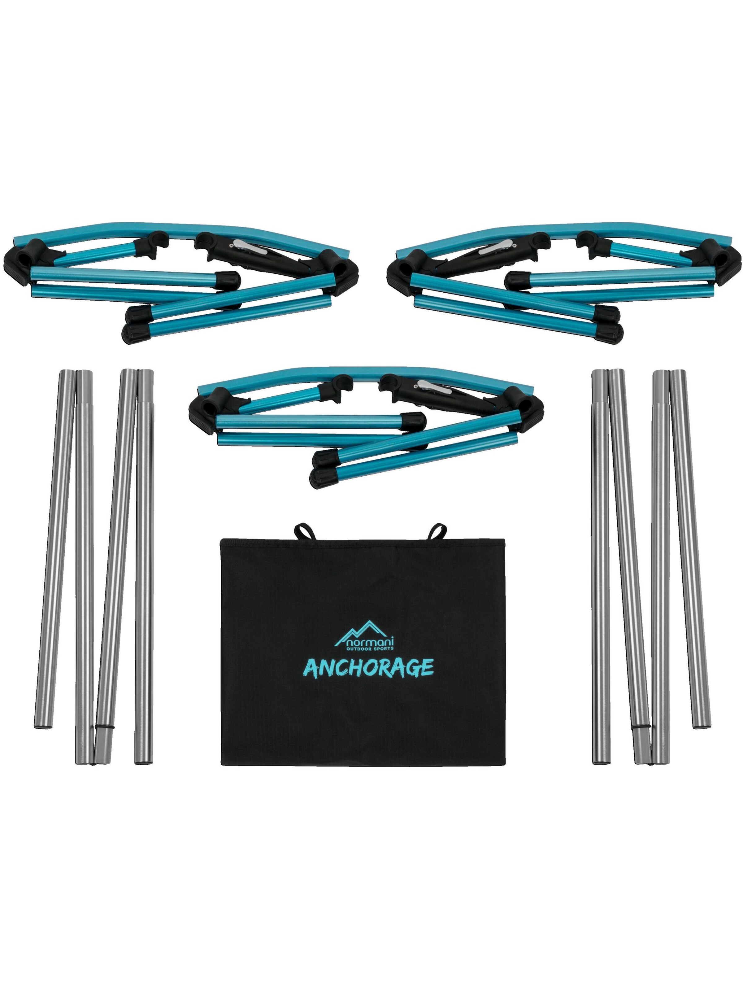 normani Campingbett 'Anchorage' in Schwarz