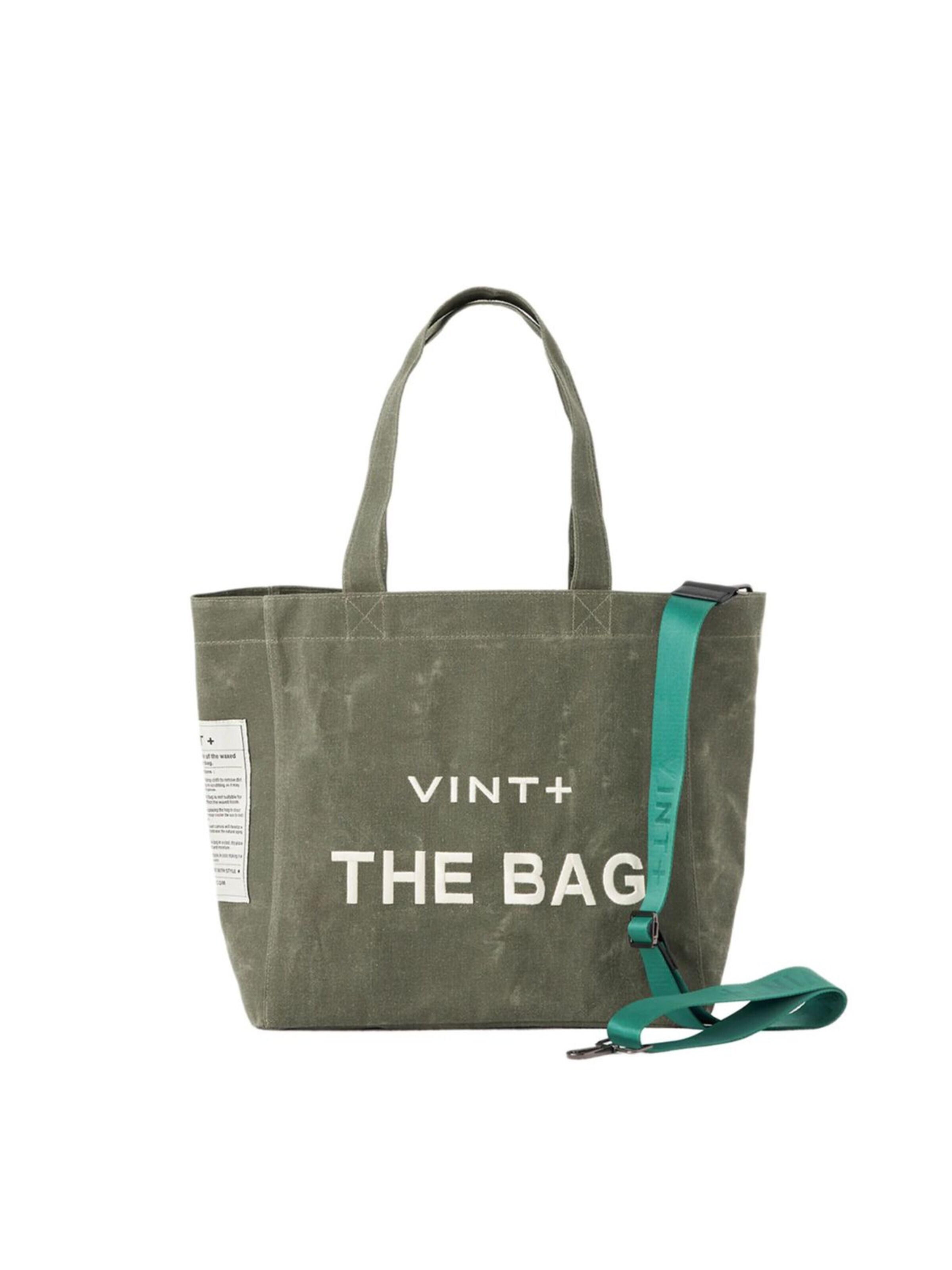 VINT+ Shopper 'Tote Bag Big' in Green: front