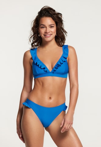 Shiwi Triangel Bikini 'Bobby' in Blauw: voorkant