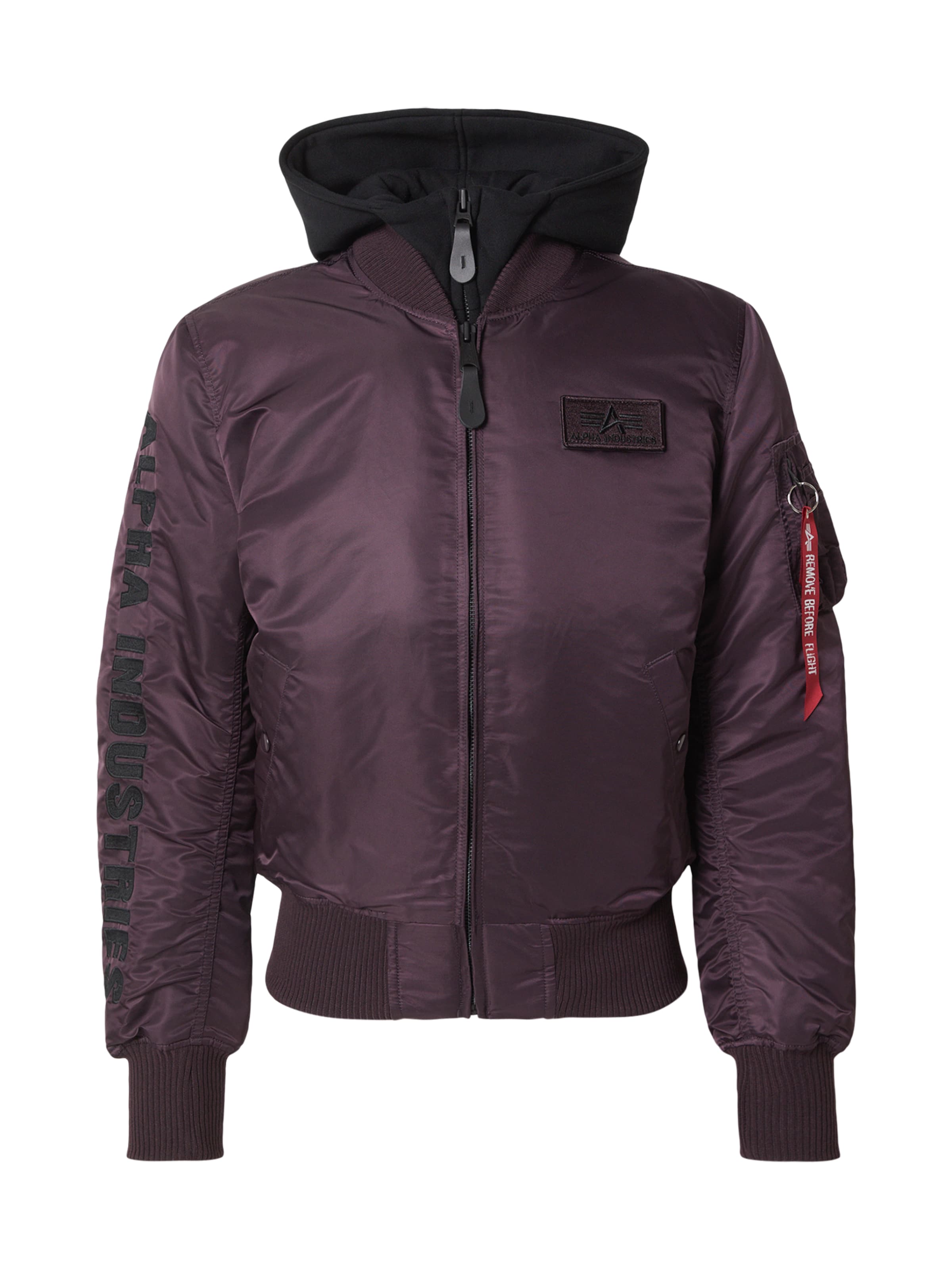 ALPHA INDUSTRIES Φθινοπωρινό και ανοιξιάτικο μπουφάν 'MA-1 D-Tec SE' σε λιλά: μπροστά