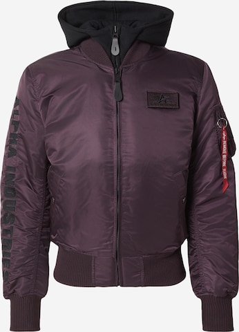 ALPHA INDUSTRIES Преходно яке 'MA-1 D-Tec SE' в лилав: отпред