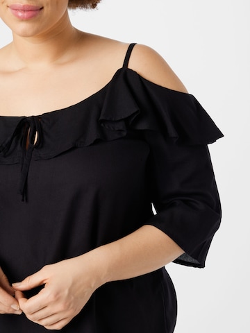 ABOUT YOU Curvy - Blusa 'Jeanette' en negro