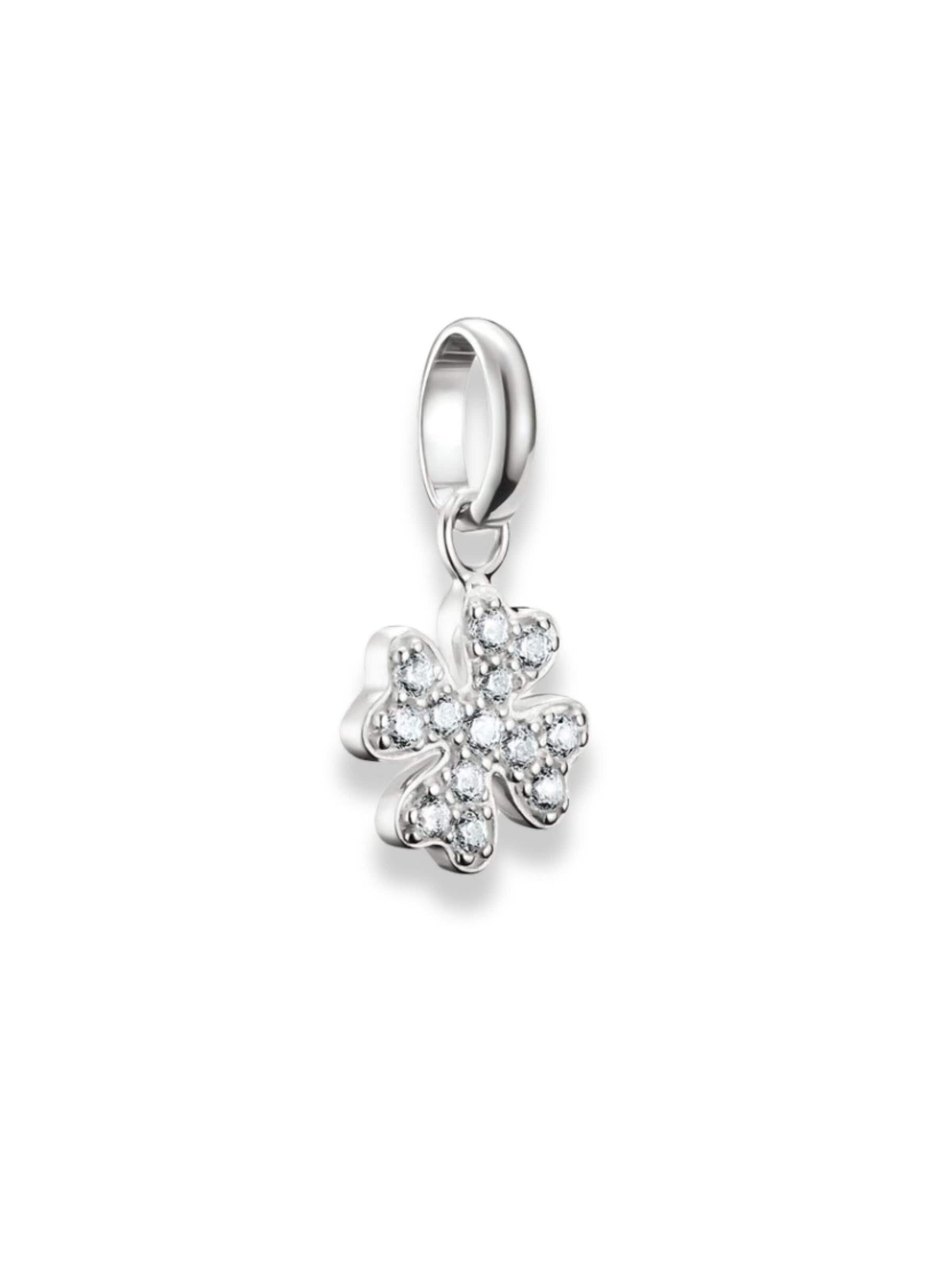 Pendentif 'Glücksklee' Thomas Sabo en argent : devant