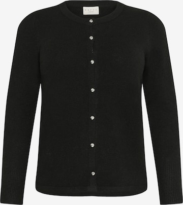 Cardigan 'KCNiela' KAFFE CURVE en noir : devant
