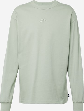 T-Shirt 'Premium Essentials' Nike Sportswear en vert : devant