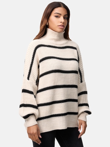 Elara Pullover i overstørrelse i beige