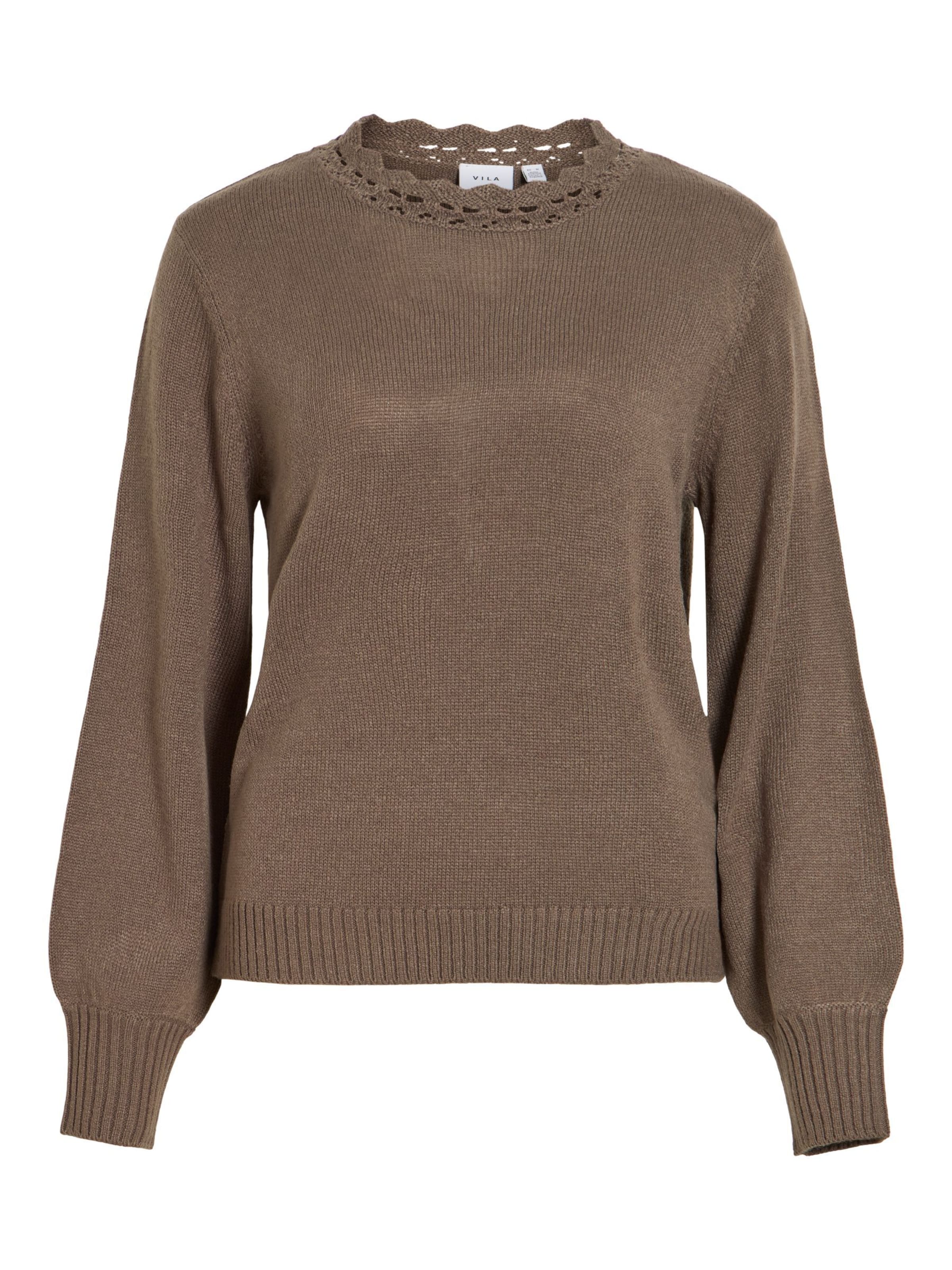 Pullover 'NOA' di VILA in marrone: frontale