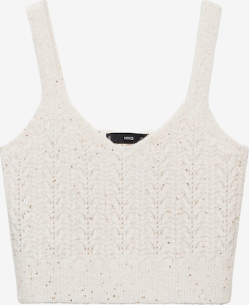 MANGO Gebreide top 'BILLY' in Beige: voorkant