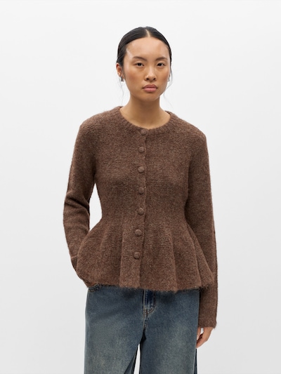 OBJECT Knit cardigan 'OBJSAGGIA' in XS in Mottled brown, Item view