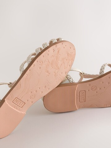 Next Sandály – zlatá