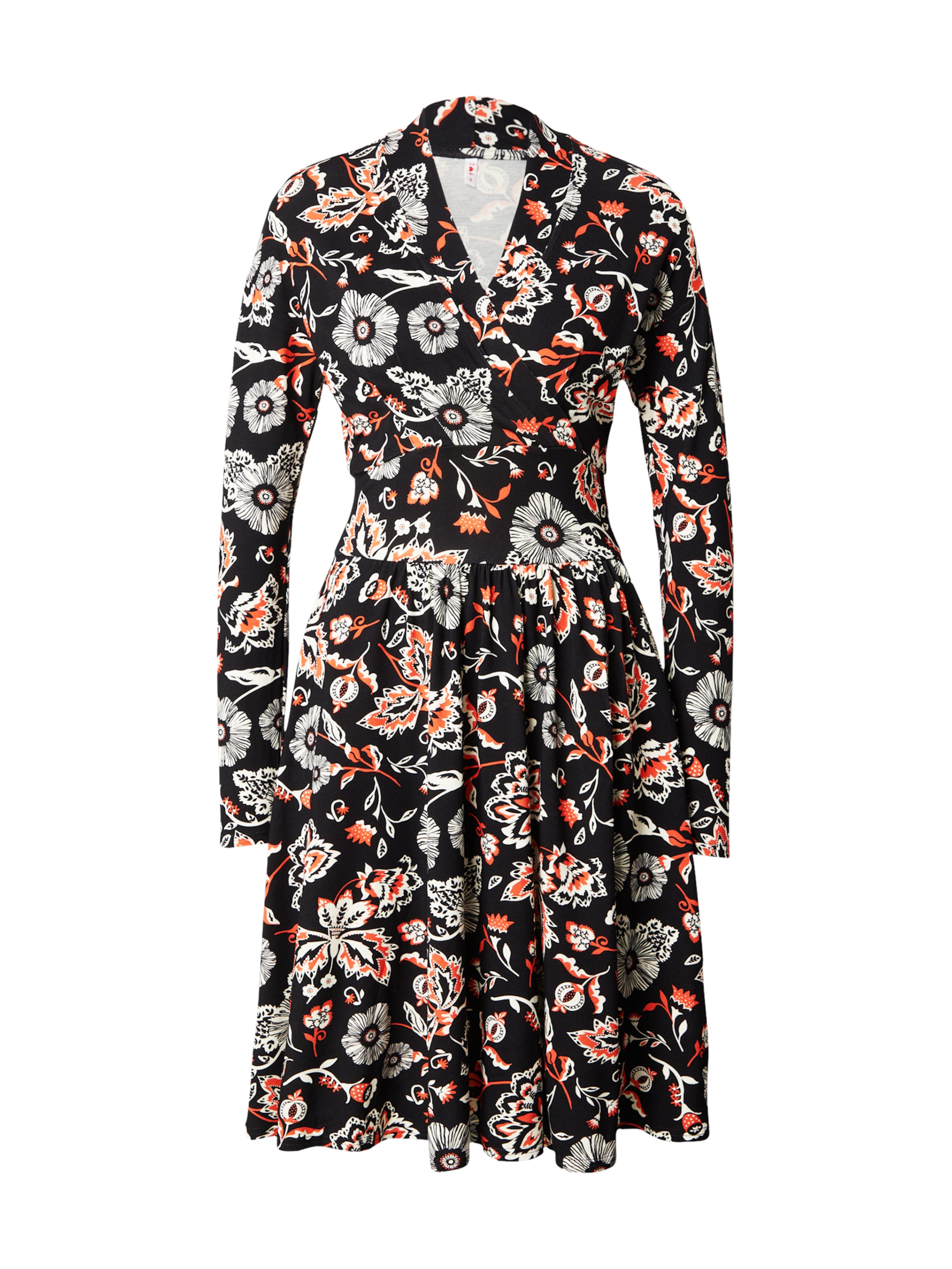 Blutsgeschwister Kleit 'La Vie Est Belle En Hiver' oranž / must / valge, Tootevaade