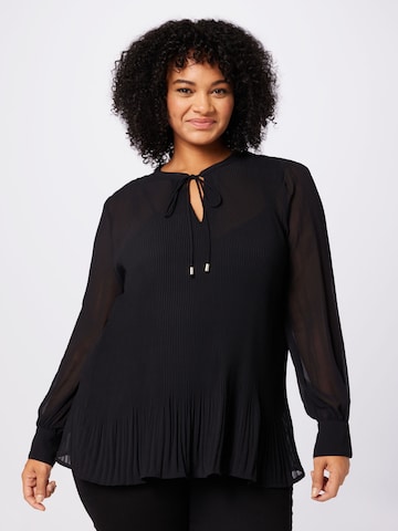 ABOUT YOU Curvy Blouse 'Charlie' in Zwart: voorkant