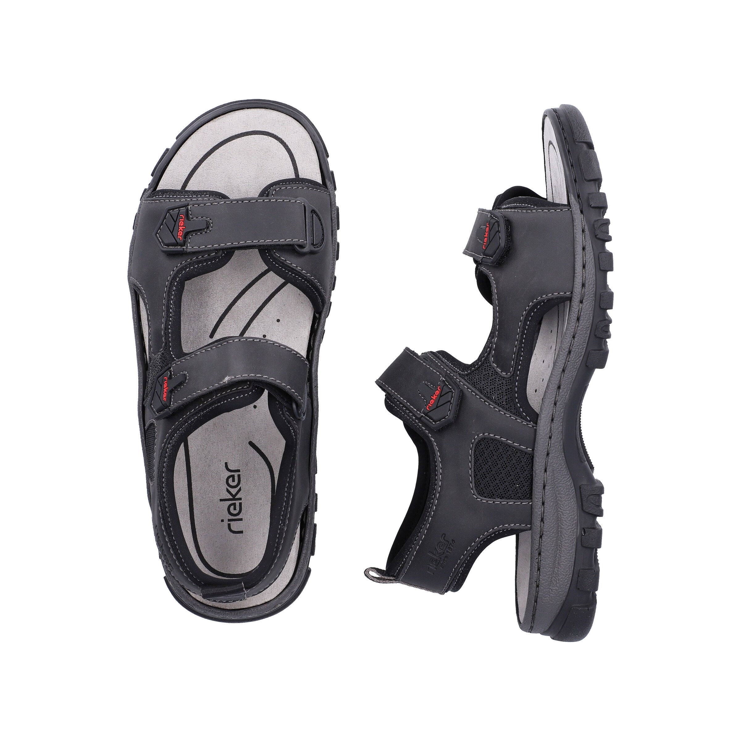 Rieker Trekkingsandale in Schwarz