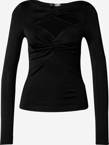 Karl Lagerfeld Shirt in Black: front