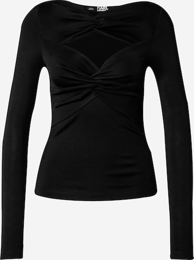 Karl Lagerfeld T-shirt en noir, Vue avec produit