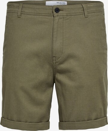 SELECTED HOMME Regular Chino Pants in Green: front