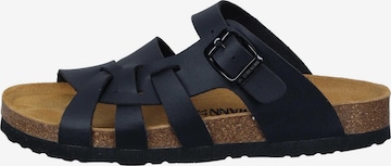 DR. BRINKMANN Mules 'Olivia' in Black: front