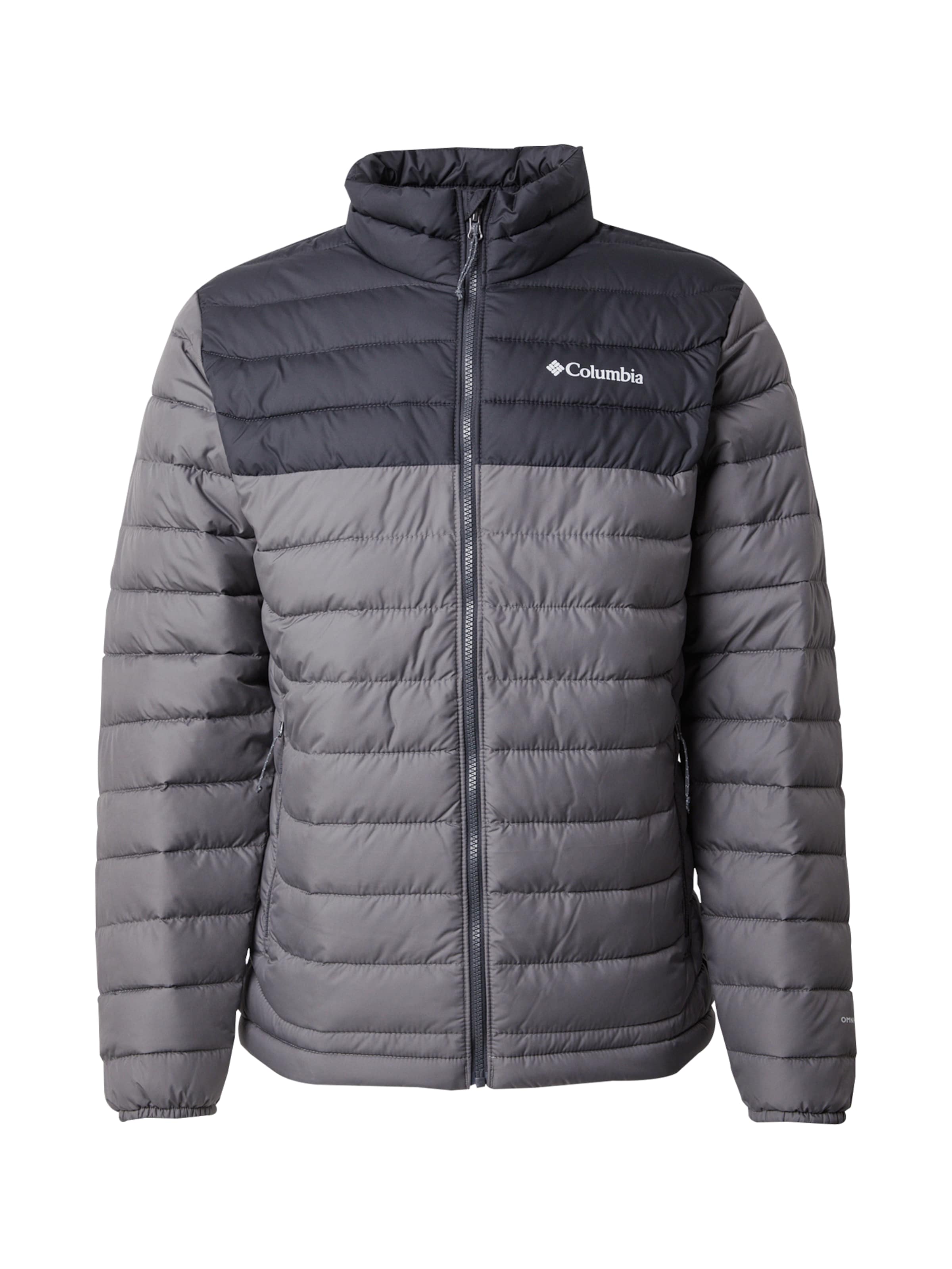 Giacca per outdoor 'Powder Lite II' di COLUMBIA in grigio: frontale