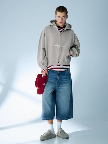 Bershka Mikina – šedá