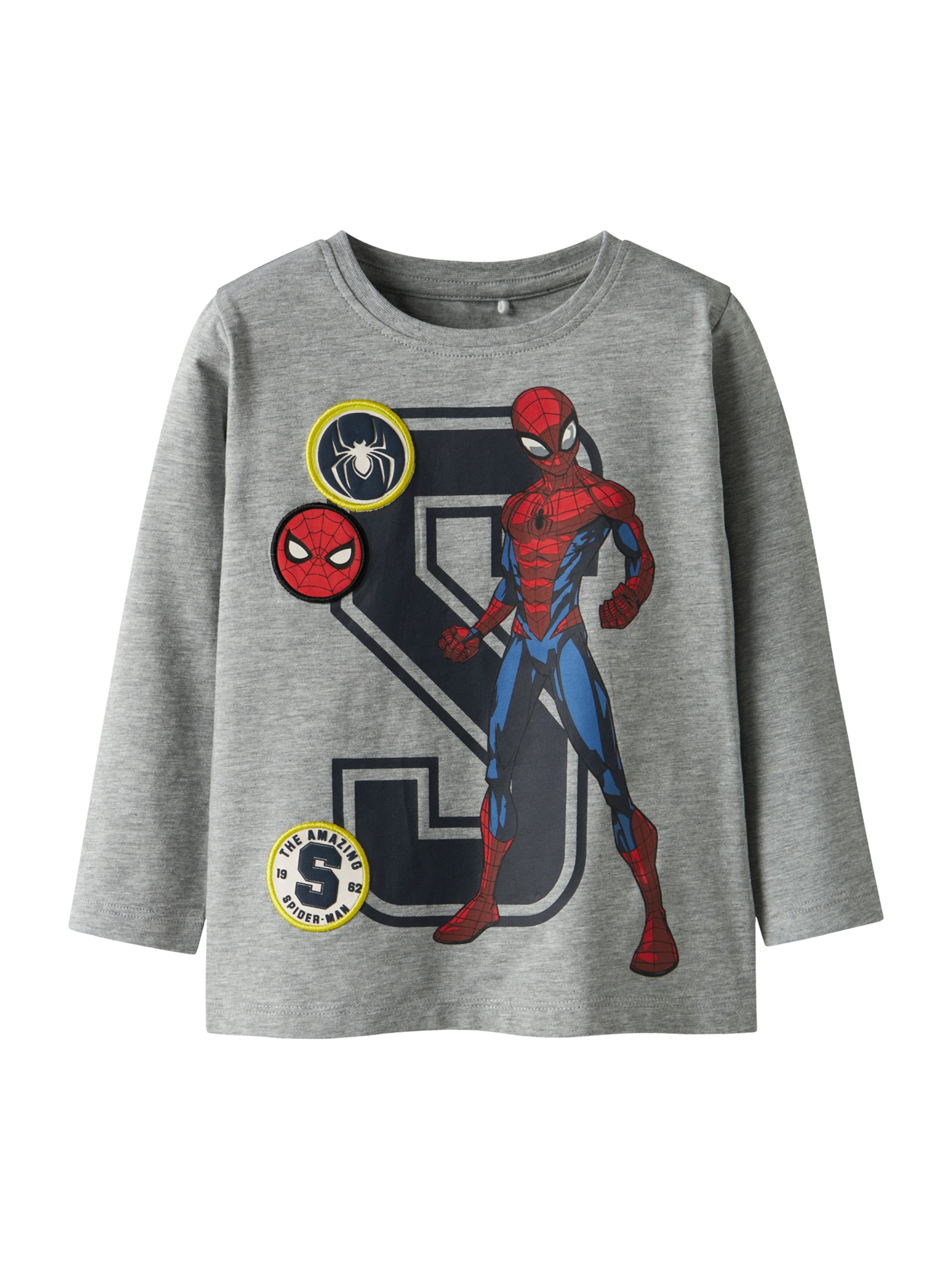T-Shirt 'NMMDEEP SPIDER' NAME IT en gris : devant