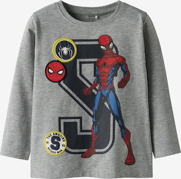 T-Shirt 'NMMDEEP SPIDER' NAME IT en gris : devant