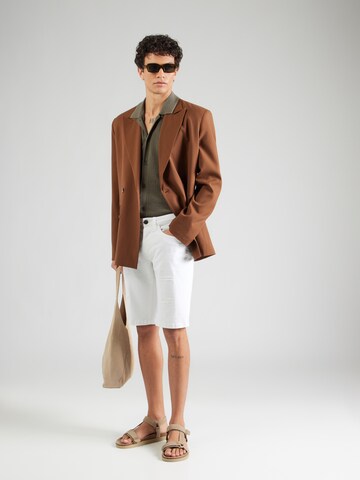 balts INDICODE JEANS Standarta Džinsi 'Kaden Holes'