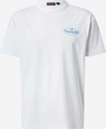 NAPAPIJRI Μπλουζάκι 'S-BRADGATE' σε λευκό: μπροστά