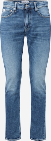 Calvin Klein Jeans Slimfit Jeans in Blauw: voorkant