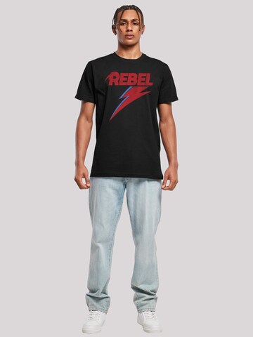 F4NT4STIC Shirt 'David Bowie Distressed Rebel' in Schwarz