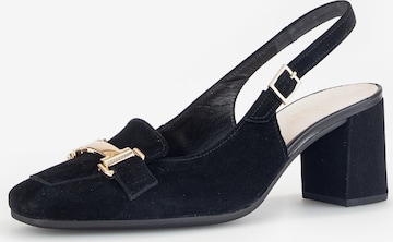 GABOR Slingback Pumps in Black: front