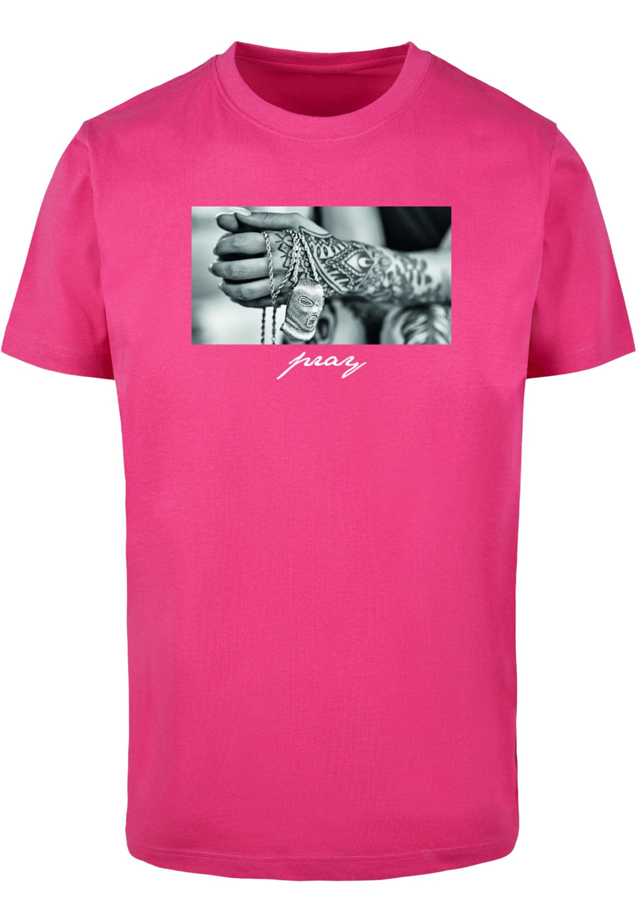MT Men Shirt 'Pray 2.0' in Pink: front
