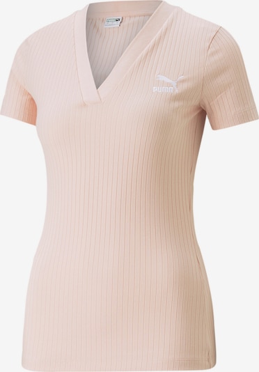 PUMA Μπλουζάκι σε ροζ παστέλ / λευκό, Άποψη προϊόντος