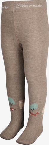 STERNTALER Tights 'Waldtiere' in Brown: front