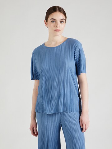 VILA Shirt 'PLISA' in Blauw: voorkant