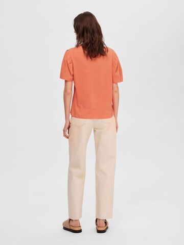 SELECTED FEMME T-Shirt 'OFELIA' in Orange