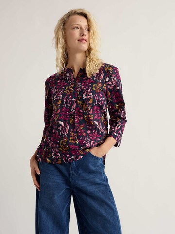 Seasalt Cornwall Blúz 'Watercolour Sketch' - kék: elől