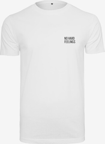 MT Men Shirt 'No Hard Feelings' in White: front