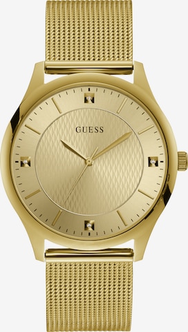 GUESS Analoog horloge 'Riley' in Goud: voorkant