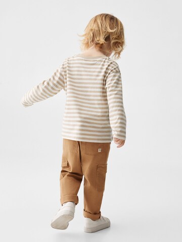 MANGO KIDS Slimfit Spodnie 'Flores' w kolorze brązowy