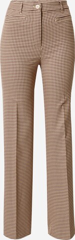 Monki Regular Pleated Pants in Brown: front