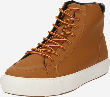 Sneaker alta 'WOODWARD' di LEVI'S ® in marrone: frontale